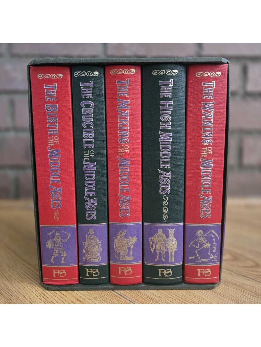 Folio Society Story of the Middle Ages 5 Book Box Set Slipcase Medieval History